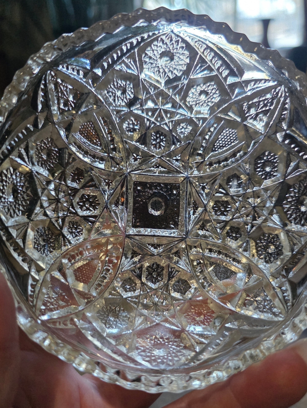 Brilliant Cut Glass Decorative Bowl - Picture 5 of 5